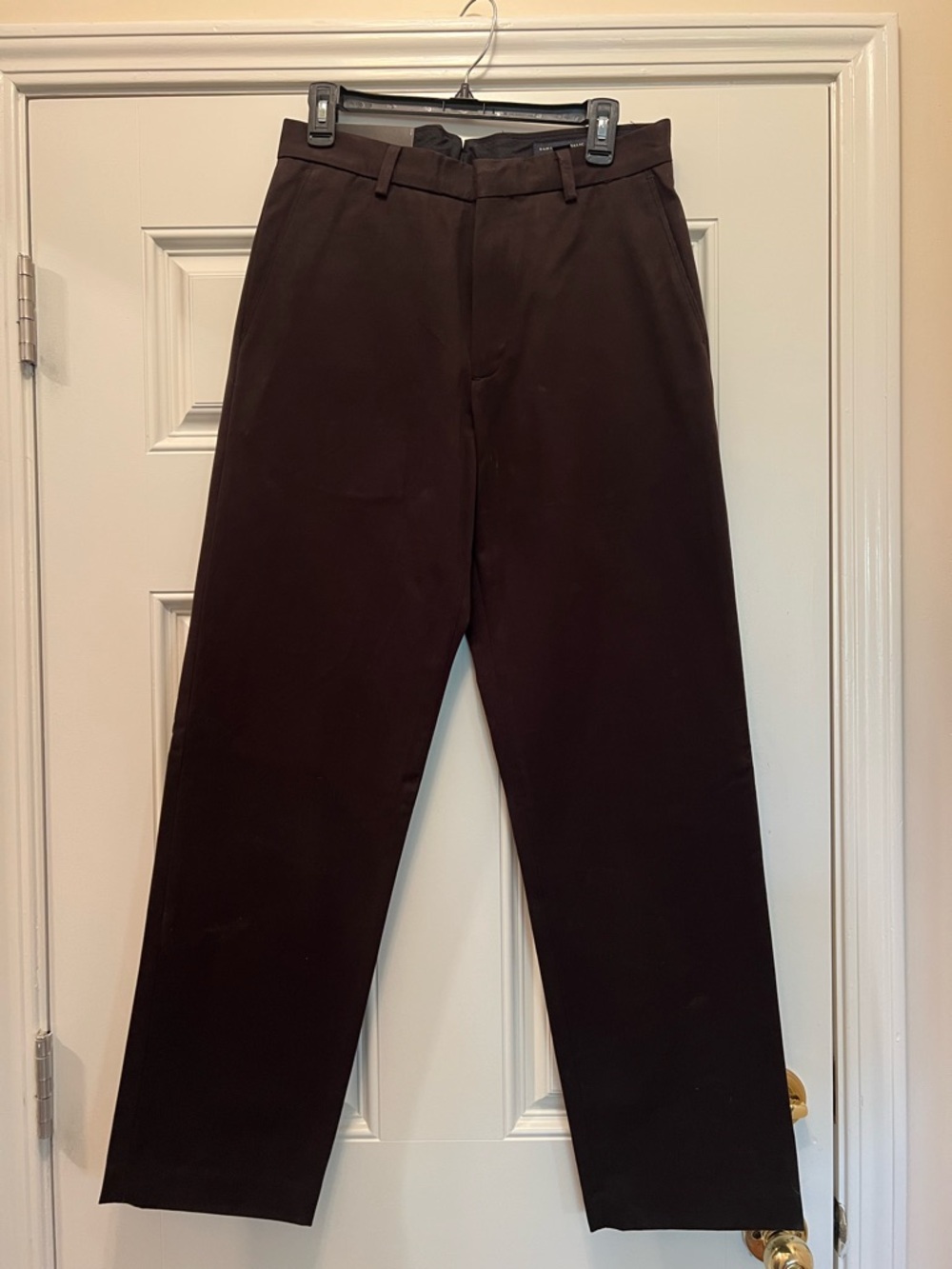 Men's Banana Republic Gavin Dark Brown Classic Chino Pants 31X32 - NWT